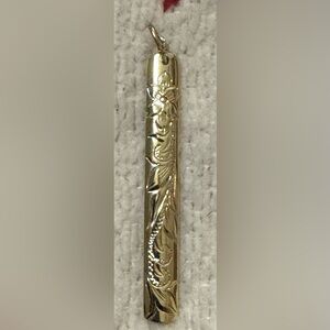 Gold Engraved Pendant from Hawaii…plated